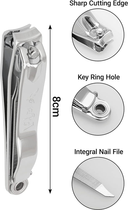 Nail Clippers - Toenail Clippers - Nail Cutter - Nail Clippers for Women - Toe Nail Clippers - Nail Clipper - Toe Nail Clipper Heavy Duty Stainless Steel- 1pc