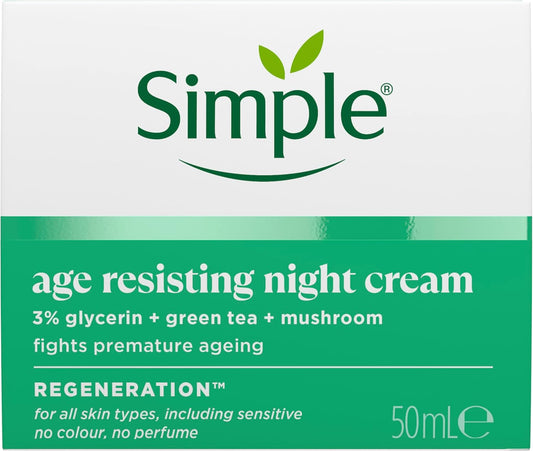 Simple Regeneration Age Resisting Night Cream Moisturiser 50ml