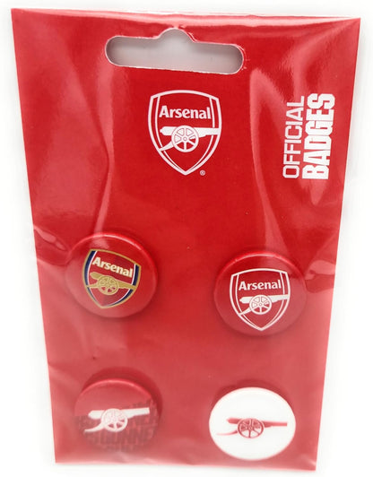 Arsenal FC Button Badge Set
