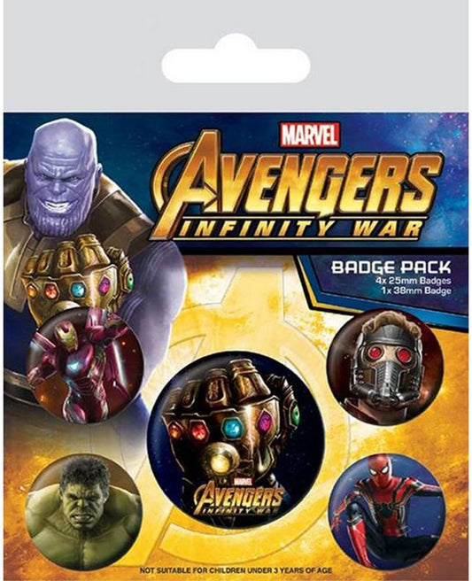 Avengers Infinity War Badge Pack