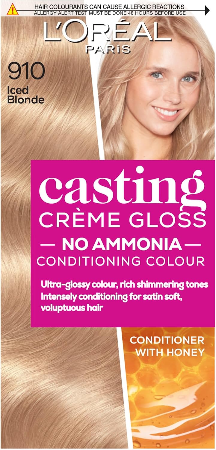 L’Oréal Paris Casting Crème Gloss Semi-Permanent Dye, 910 Iced Blonde