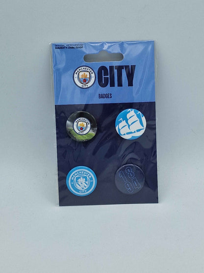 Manchester City 4PK Badge Pack