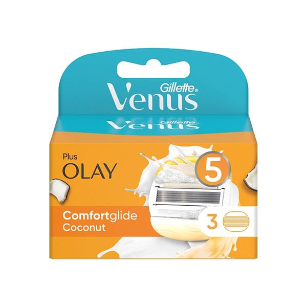 Gillette Venus ComfortGlide with Olay 2-in-1 Razor Blades for Women 3PK