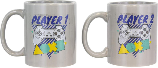 Playstation One & Player Two Mug Set