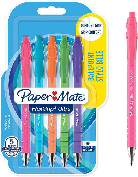 Paper Mate Flexgrip Ultra Retro Ballpoint Pens