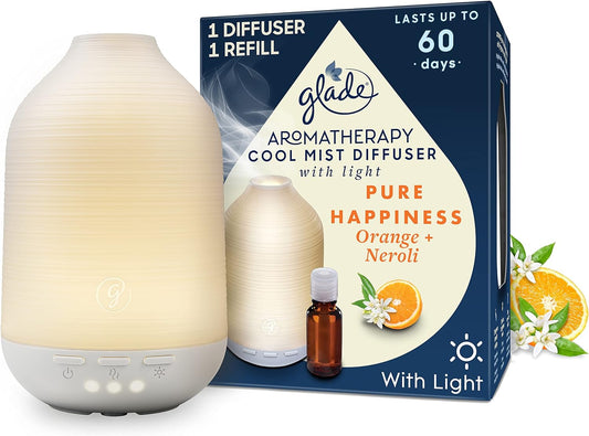 Glade Essential Oil Diffuser Holder & Refill Orange & Neroli