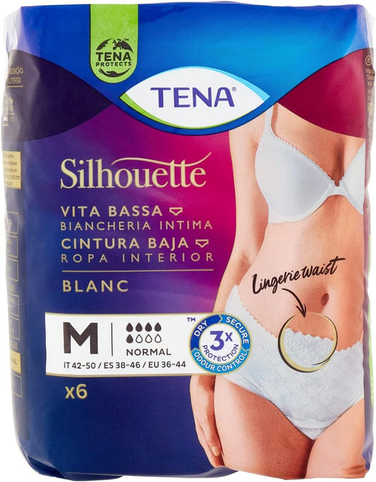 Tena Lady Silhouette Pants Normal Medium - Pack of 6 (Incontinence Pants)