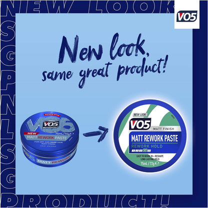 VO5 Matt Rework Matt Hair Paste 75 ml