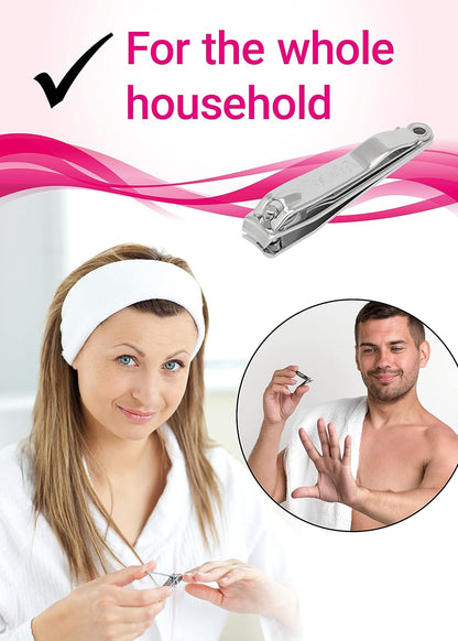 Nail Clippers - Toenail Clippers - Nail Cutter - Nail Clippers for Women - Toe Nail Clippers - Nail Clipper - Toe Nail Clipper Heavy Duty Stainless Steel- 1pc