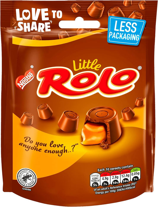 Rolo Milk Chocolate Caramel Sharing Pouch, 103g