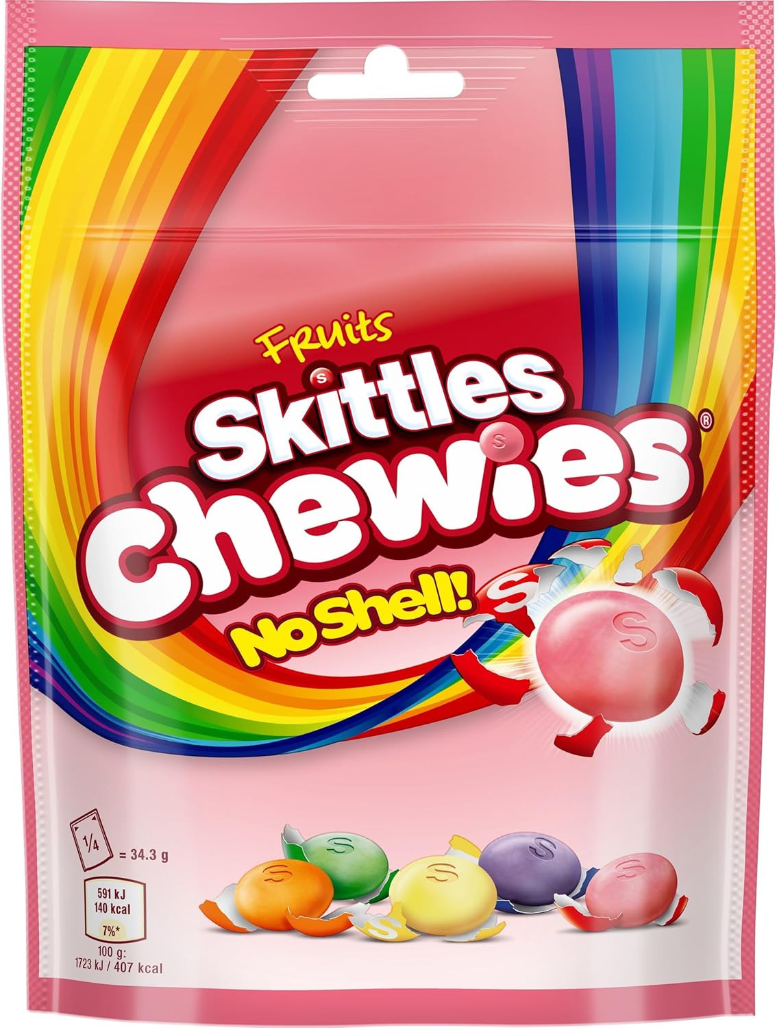 Skittles Chewies Fruits Sweets Pouch Bag 137g