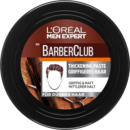 L'Oréal Paris Men Expert Barber Club Thickening Paste for More Grippy Hair, 75 ml