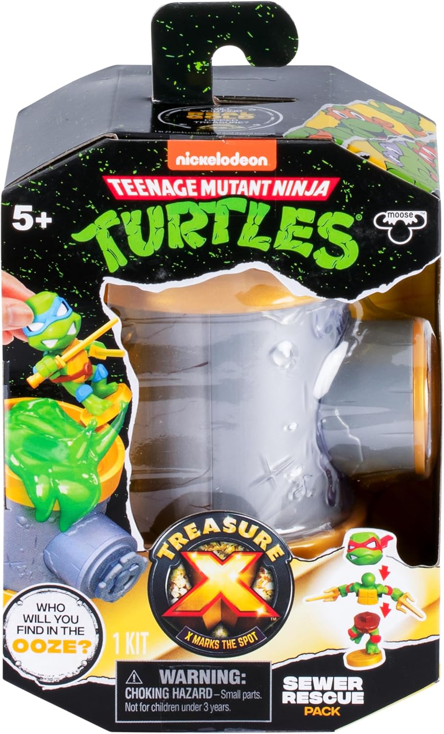 Treasure X Teenage Mutant Ninja Turtles Sewer Rescue Pack 10 Levels of Adventure 7 TMNT Character Figures