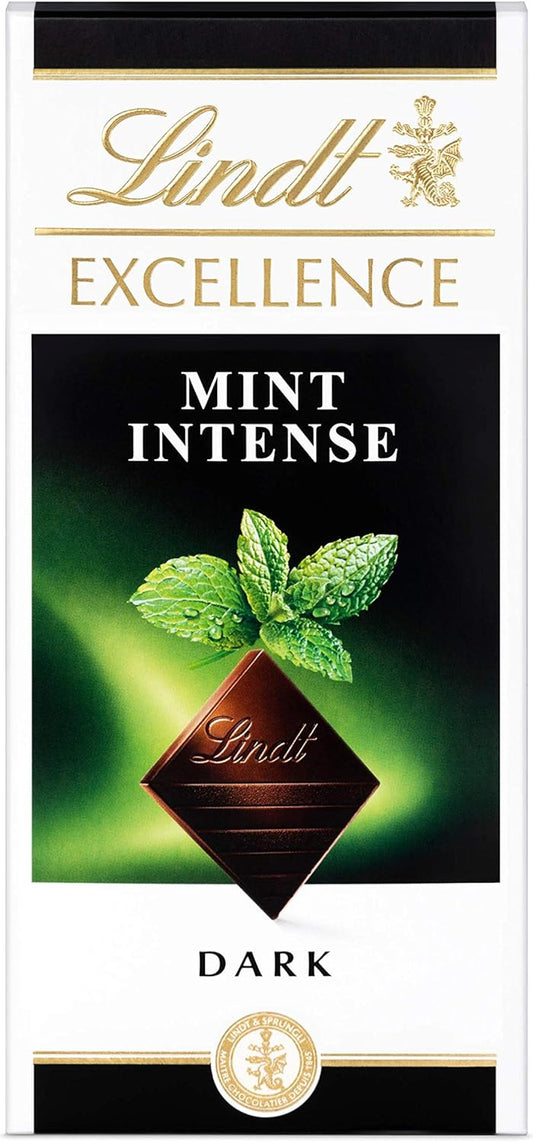 Lindt Excellence Dark Mint Chocolate Bar, 100g
