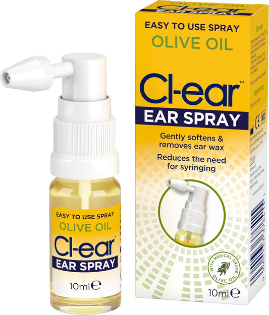 Cl-Ear Olive Oil Ear Spray - Natural Ear Wax Removal 10ml