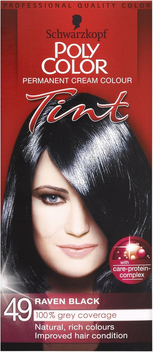 Schwarzkopf Poly Color Hair Colour 49 Raven Black