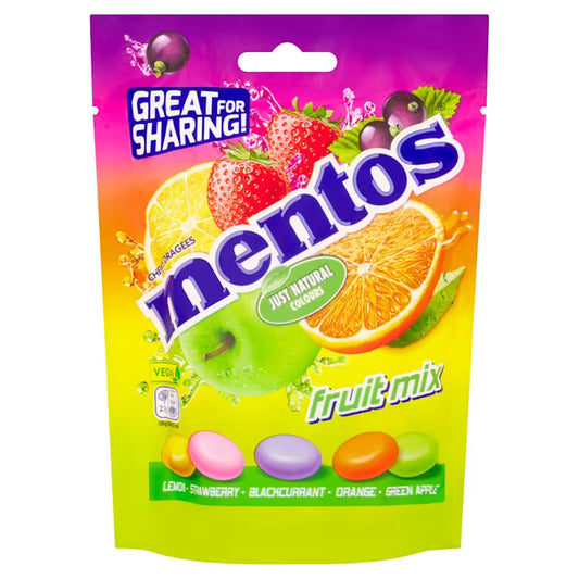 Mentos Chewy Fruit Mix Dragees 140G
