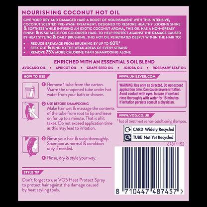 VO5 Nourishing Coconut Hot Oil 4x15ml