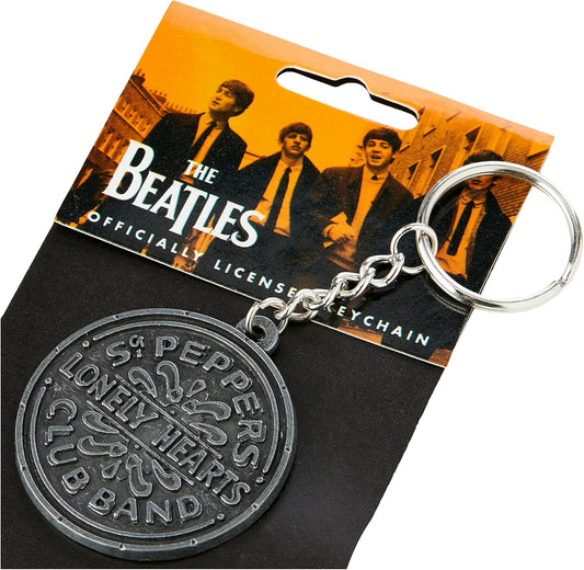 The Beatles Sgt. Pepper Logo Metal Keychain
