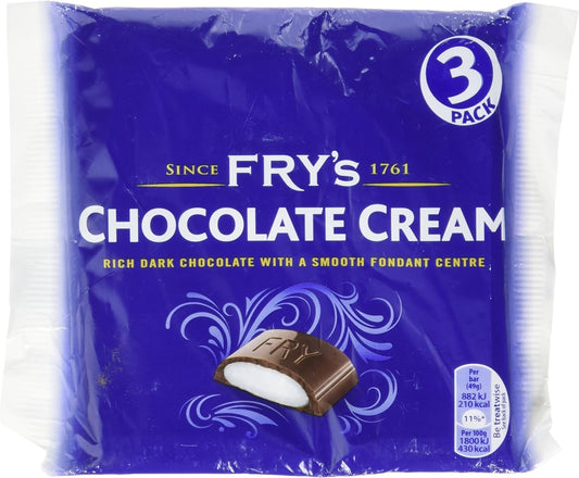 Frys Chocolate Cream 3 Pack 147g