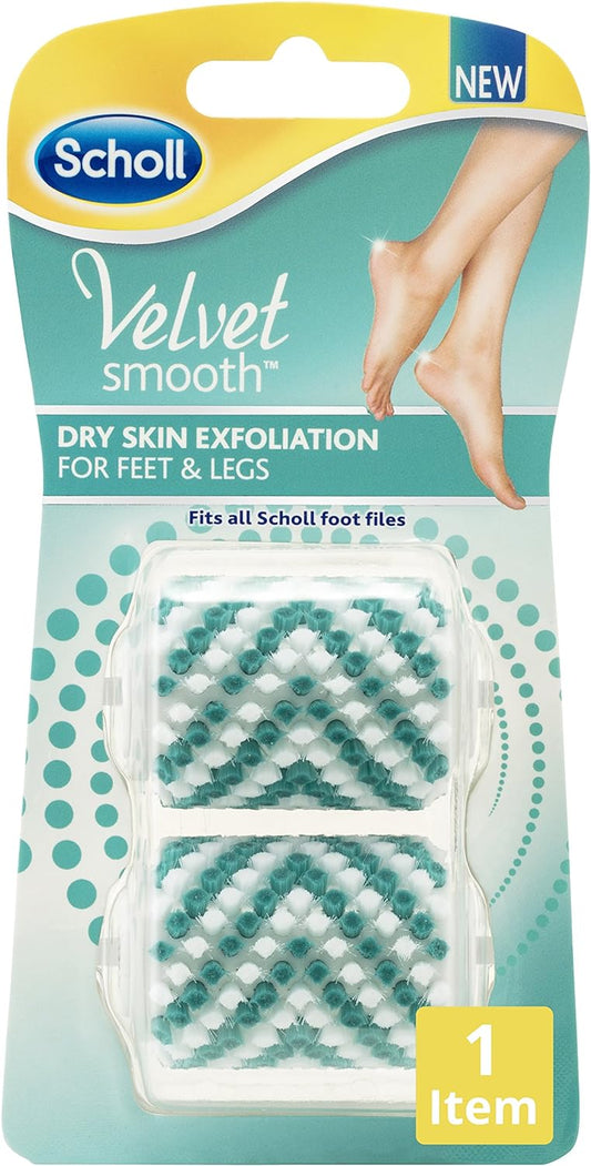 Scholl Velvet Smooth Exfoliator Replacement Roller Head (Pack of 2)