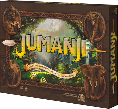 Jumanji The Game, The Classic Adventure Board Game for Kids and Families Aged 8 and Up