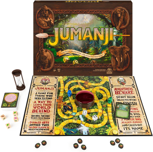 Jumanji The Game, The Classic Adventure Board Game for Kids and Families Aged 8 and Up