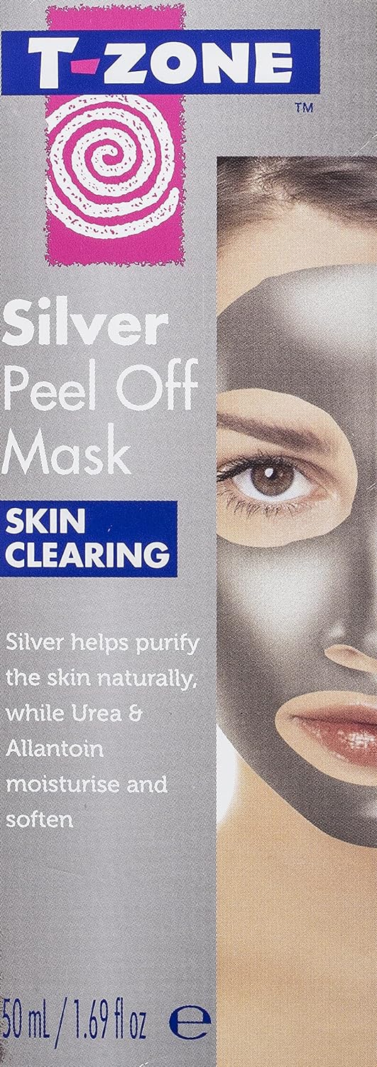 T-Zone Purifying Silver Peel Off Face Mask for Drawing Out Impurities with Urea and Allantoin 50ml