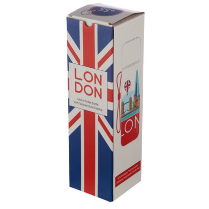 London Icons Hot & Cold Digital Thermometer Bottle