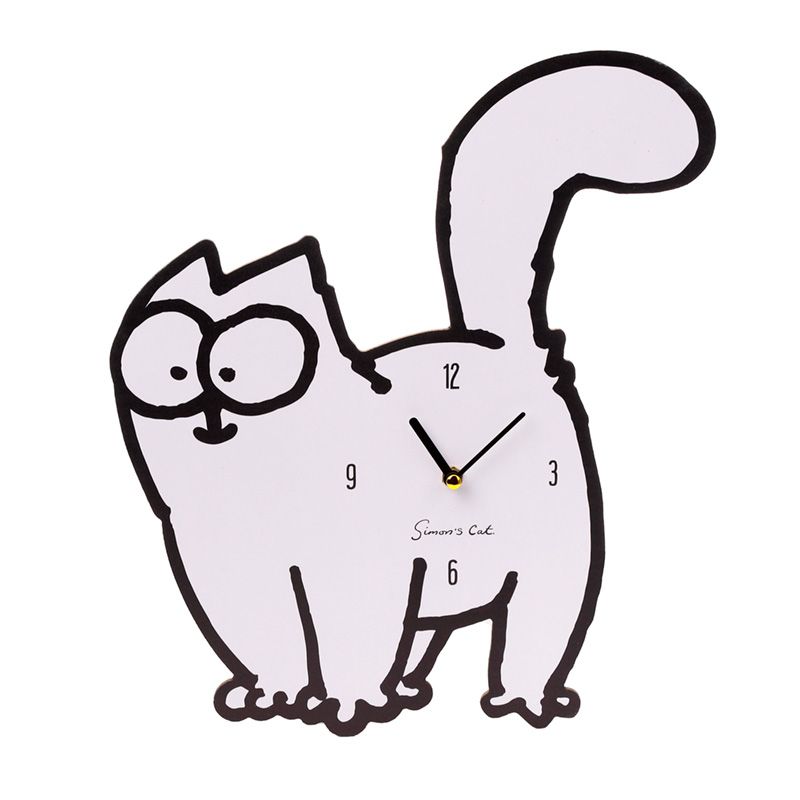 Simon's Cat Shaped Picture Clock