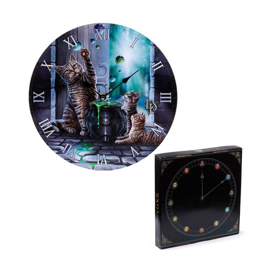 Lisa Parker Hubble Bubble Cat and Kitten Picture Clock