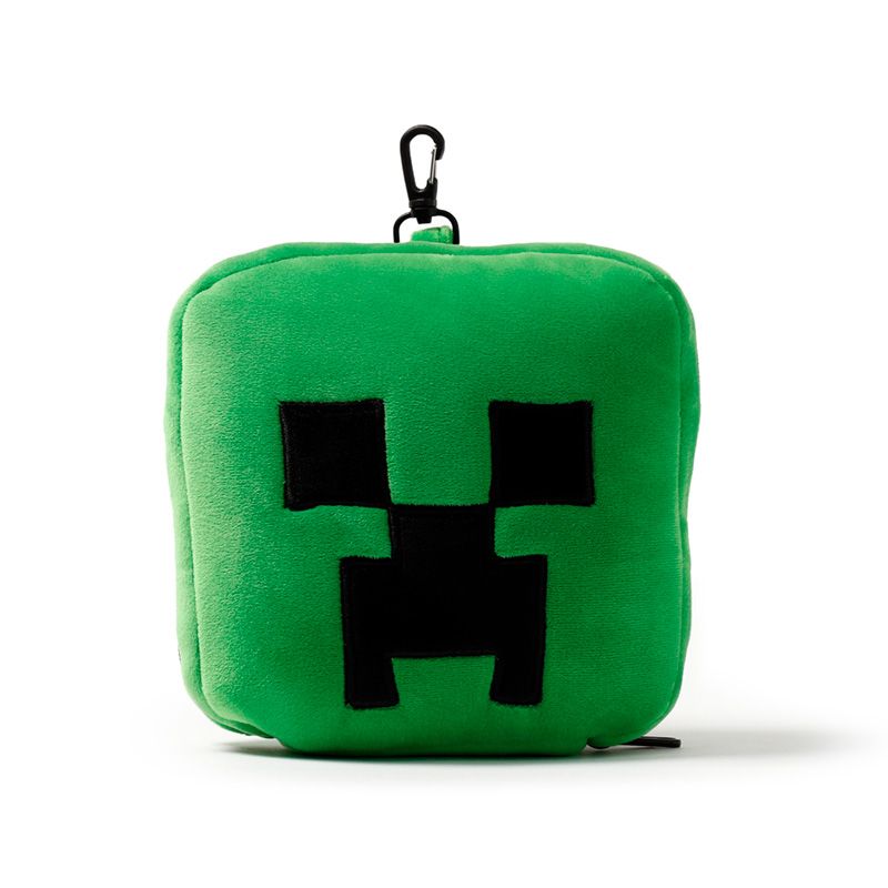 Relaxeazzz Minecraft Creeper Travel Pillow & Eye Mask
