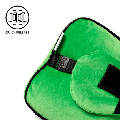 Relaxeazzz Minecraft Creeper Travel Pillow & Eye Mask