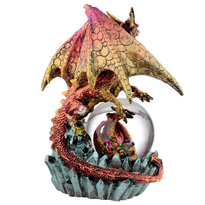 Dark Legends Crystal Orb Dragon Mother Snow Globe