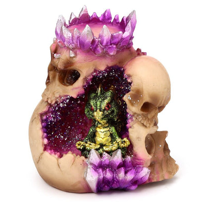 Dragon Skull Cave Tea Light Holder