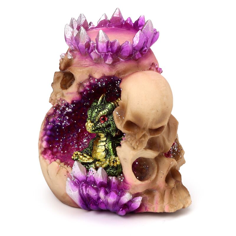 Dragon Skull Cave Tea Light Holder