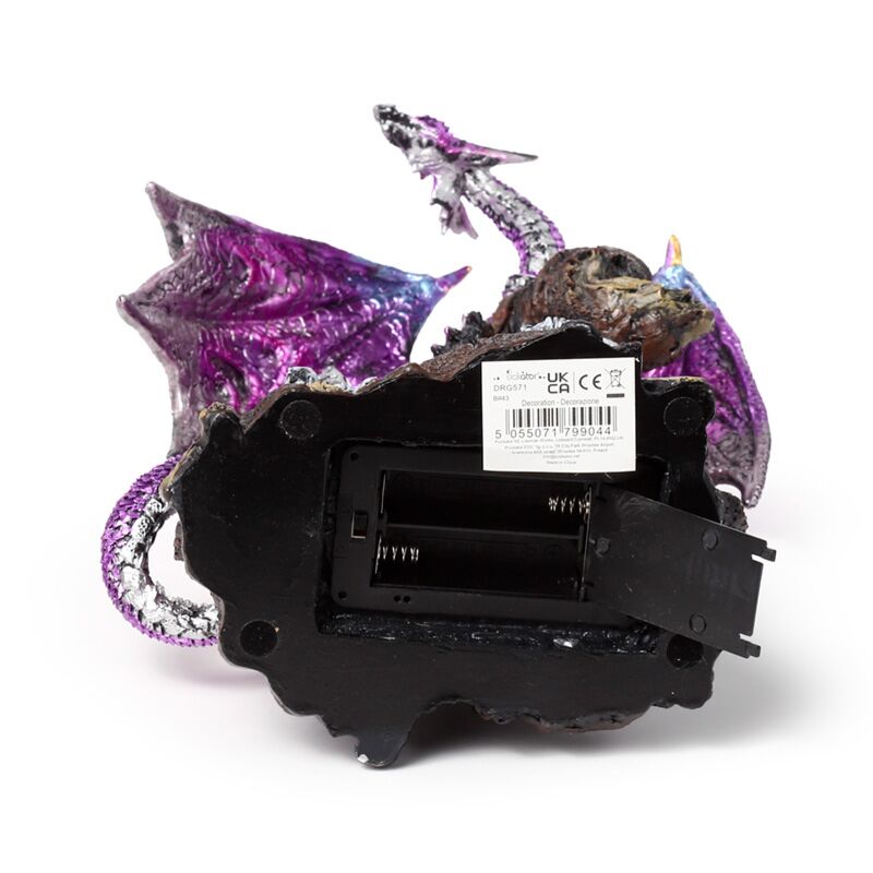 Dark Legends LED Keeper of the Death Gate Amethyst Dragon