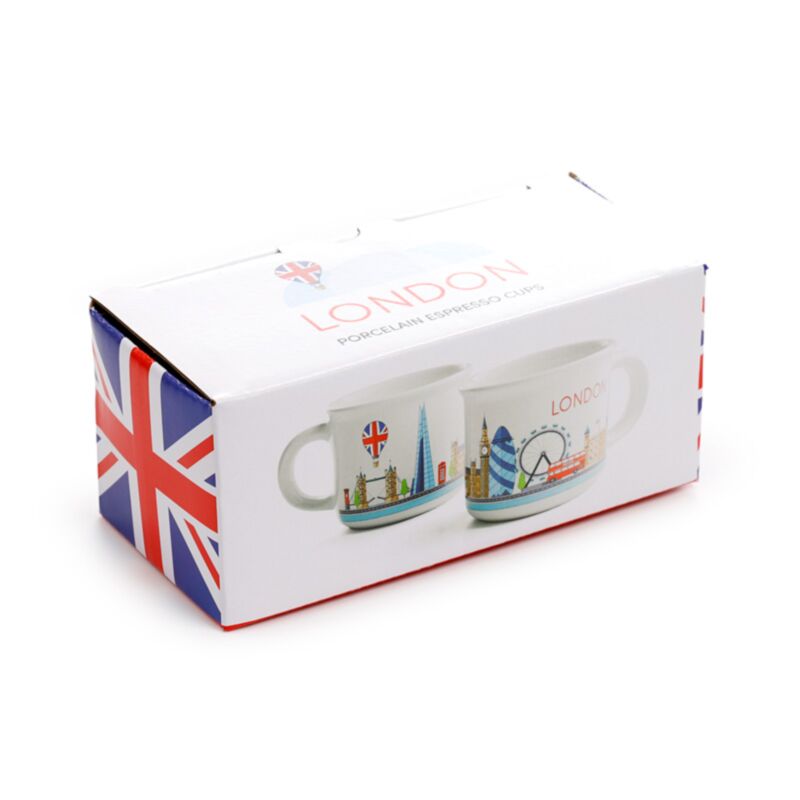 London Icons Skyline Set of 2 Porcelain Espresso Cups
