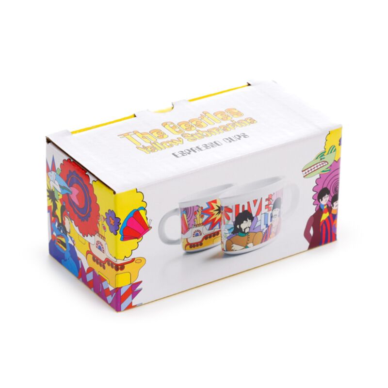 The Beatles Yellow Submarine Set of 2 Porcelain Espresso Cups 75ml