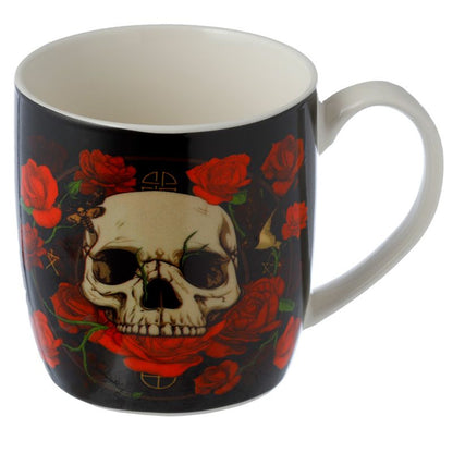 Skulls and Roses Infuser Mug Set with Lid
