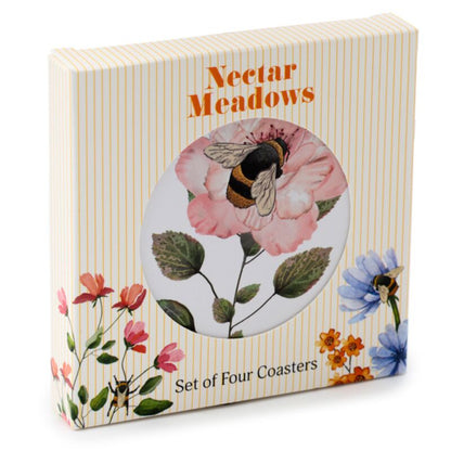Nectar Meadows Set of 4 Cork Coasters