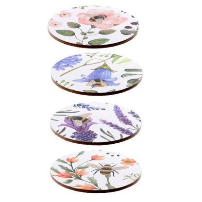 Nectar Meadows Set of 4 Cork Coasters