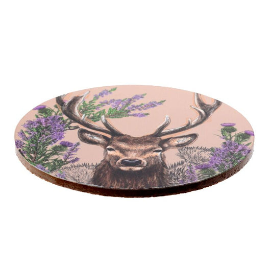 Wild Stag Set of 4 Cork Coasters