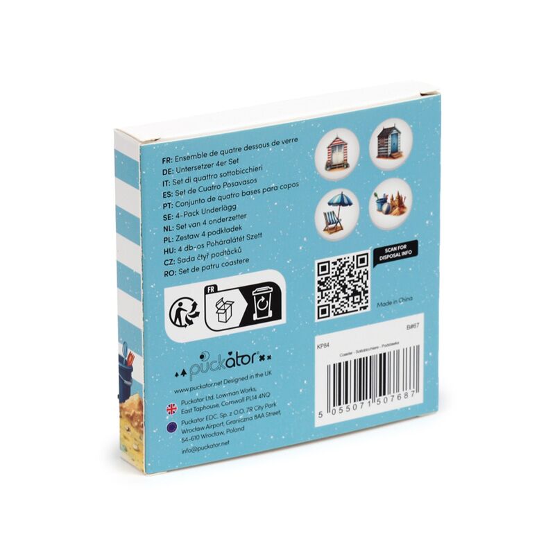 Coastal 4PK Coasters