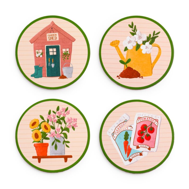 In The Garden 4PK Coaster Set