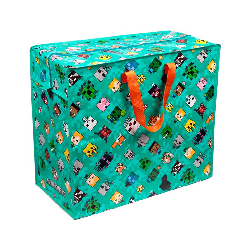 Minecraft Chibi Zip Up Laundry Storage Bag