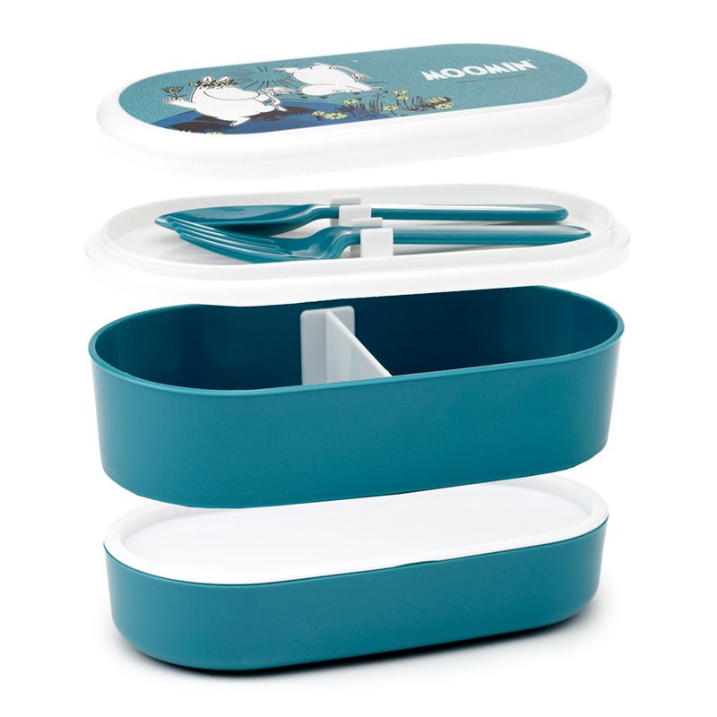 Moomin Stacked Bento Box Lunch Box + Cutlery