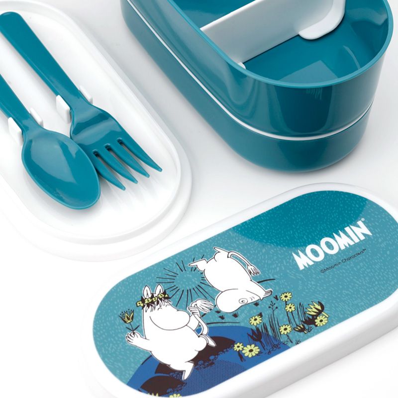 Moomin Stacked Bento Box Lunch Box + Cutlery