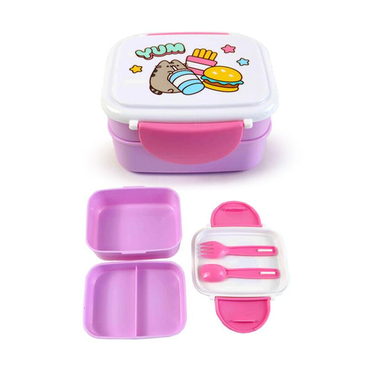 Pusheen Foodie Clip Lock Bento Box + Cutlery