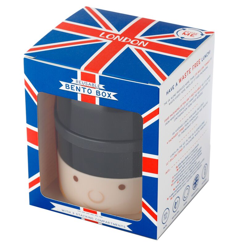 London Guardsman Stacked Round Bento Lunch Box